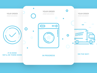 Laundry Application application concept detail laundry order