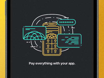 Ayandeh bank Application – Intro #3 app ayandeh bank design illustration intro