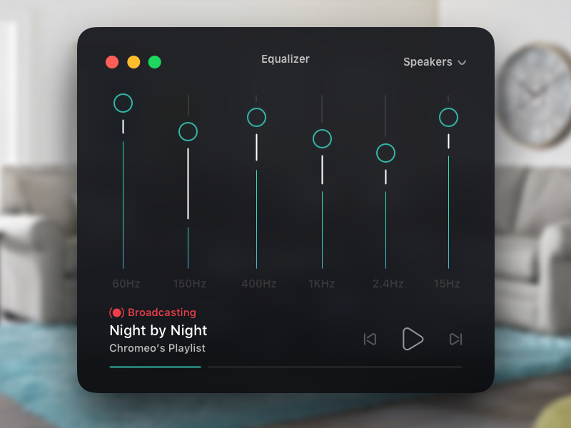 Tumm. wireless homepod speaker ui mac app