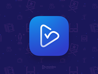 Movien Logo & App Icon app checkin icon movie