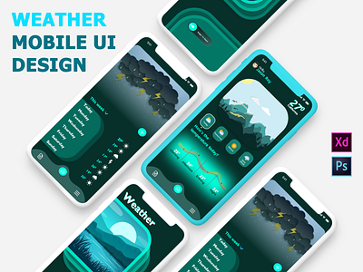 Weather Mobile UI Design