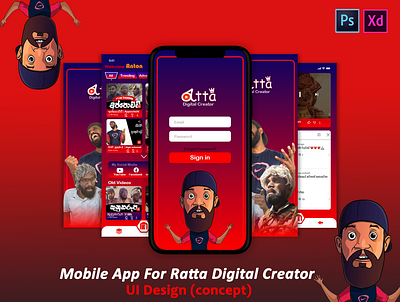 Ratta Mobile UI Design [Concept] ui