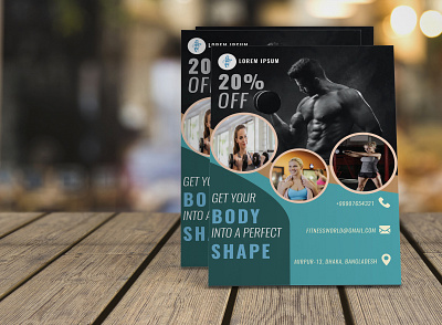 Exclusive Flyer Design body building flyer branding brochure dance flyer fitness flyer flyer tamplate gym flyer health flyer leaflet