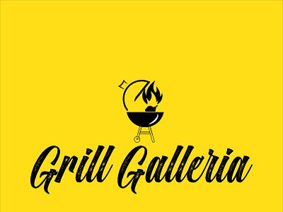 Grill Galleria logo burger logo cafe logo food logo icon restaurant restaurant apps restaurant branding restaurant logo typography vectork