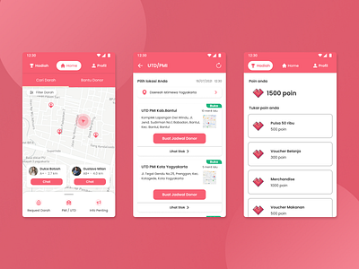 Blood Donor App blood blood donor donation donor mobile people ui ux design