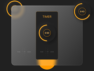 Timer app design mobile ui ux