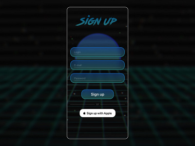 Sign Up — Daily UI 1 001 app dailyui design figma mobile signup ui ux