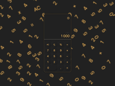 Calculator — Daily UI 4 app calculator dailyui design figma mobile ui ux