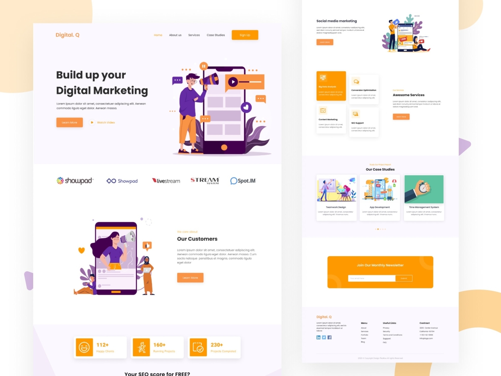 Landing Page Design by Ramiz Iqbal on Dribbble