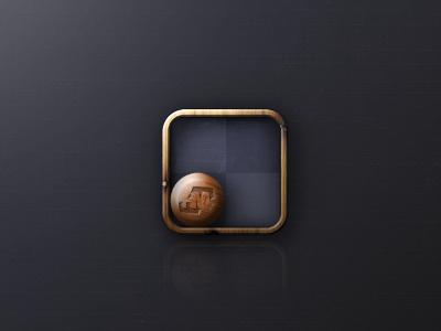 Escapology Icon game icon ipad iphone wood