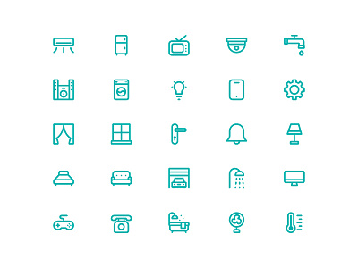 Smart Home Icons Set Pack