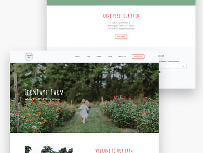 Flower Farm - Small Business Website business design figma landing responsive ui ux webflow website