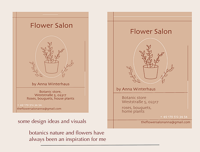 some visuals for a botanics store flower logo pink