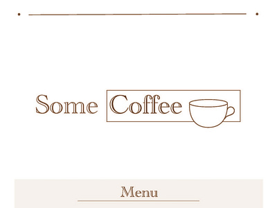 Design for the cafe cafe coffee logo menu