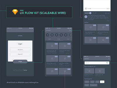 How do I Wireframe 2.0 able adit flow free kit scale scale able septian sketch ui ux wireframe