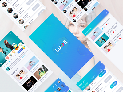 LUVE App adit app catalogue gradient layout luve search septian thumbnail video webtvasia