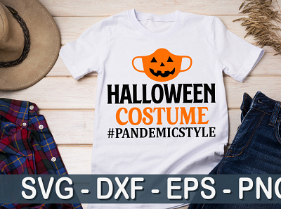 Halloween costume pandemic style SVG png