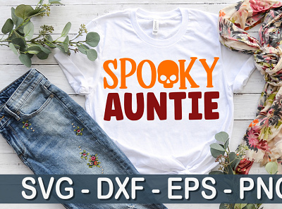 Spooky auntie SVG png