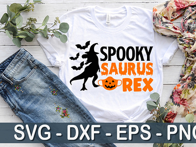 Spooky saurus rex SVG