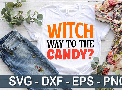 Witch way to the candy SVG png