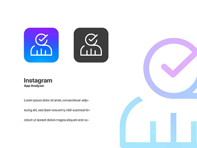 IG app Analyzer Icon app branding design graphic design illustration logo typography vector