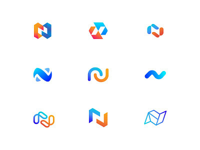 N Logos app branding design graphic design illustration logo typography vector