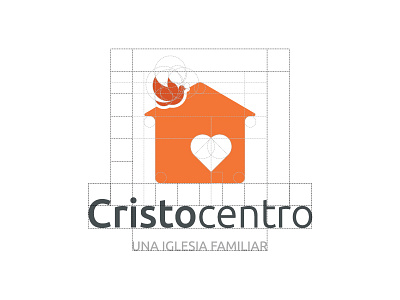 Logo design for Cristocentro church church logo orange