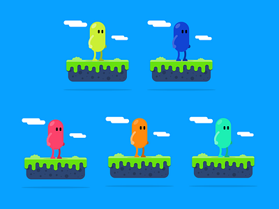 2D Colored Characters Design | Free Download