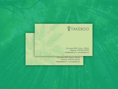 Takeboo | Business Cards bamboo bamboo logo business cards business cards design business cards stationery ecology green green logo icon design italian italy lithuania lithuanian minimal minimalist logo recyclable startup stationery stationery design vilnius