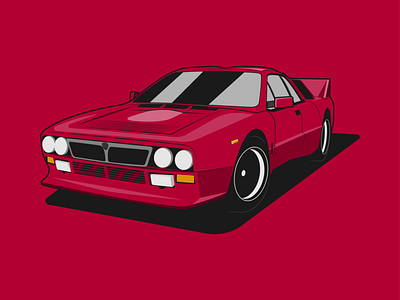 Lancia Rally 037 abarth alfa romeo car design car illustration ferrari fiat graphic design illustration italian car italy lancia 037 lancia delta lancia lancia rally 037 lithuania rally rally car sportcar vector vector illustration vilnius