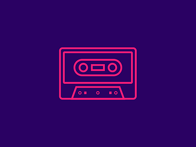 Tape Music Cassette 80s cassette icon illustration logo music old style play tape vector