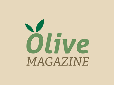 Olive Magazine food logo logo design magazine nature oil olive olive oil taste