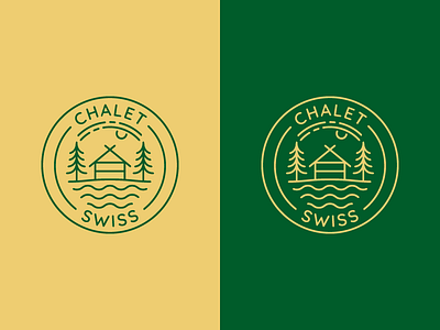 Chalet Swiss | Logo proposal camping draft forest forest logo hipster illustration lithuania logo logo design logo vintage logovector nature natureboy old style resort scout swiss switzerland vector vintage