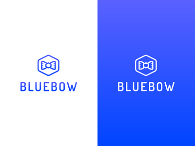 Bluebow | Logo Design art blue bow branding clothes clothing fashion fashion brand fashion design gentleman gradient color gradient icon hexagon hexagon logo icon illustration logo logo design man vector