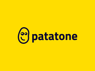 Patatone | Logo Design blog blog logo branding food icon illustration logo logo design logomark logotype potato potato chips travel travel app travel logo traveling vector art vector logo yellow yellow logo