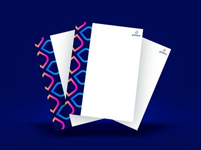 Petalus | Letterhead bank app blue branding corporate design corporate identity fintech fintech startup gradient color icon icon design lithuania logo logo design money app startup branding startup logo startups stationery design technology vector