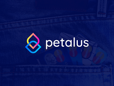 Petalus | Visual Identity banking app blue branding finance fintech fintech startup gradient color icon lithuania lithuanian startup logo logo design money app startup branding startup logo uiux uiux design uiuxdesign vector vilnius