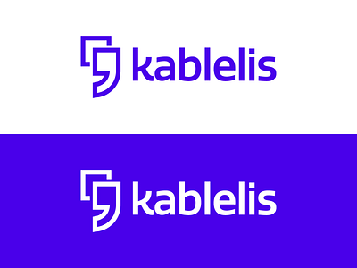 Kablelis | Logo Design branding geometric design icon icon design icons identity design lithuania logo logo design logomaker logomark modern logo purple logo vector vilnius violet visual identity webdesign website wordpress