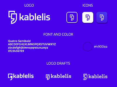 Kablelis | Visual Identity branding business concept design icon icon design lithuania logo logo design logo mark logo mark design logo mark symbol icon logotype design startup branding startup logo startup marketing typography vector websites websitestyle wordpress