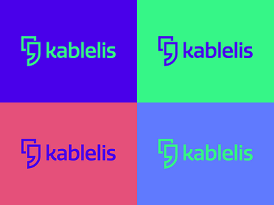 Kablelis | Logo Color Combination branding icon icon design lithuania lithuanian logo logo design logomark marketing agency startup logo template vector vilnius web agency web design web design agency web template webdesign wordpress design wordpress development