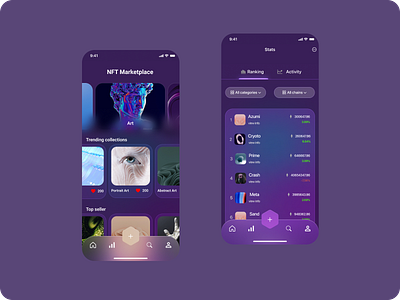 NFT Marketplace design ui ux