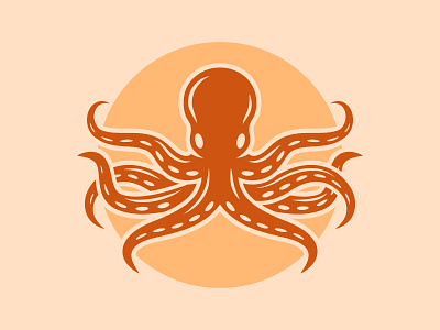 Octopus logo concept animal art branding cartoon character design drawing illustration logo logo design menu octopus restaurant seafood tentacles vector vintage