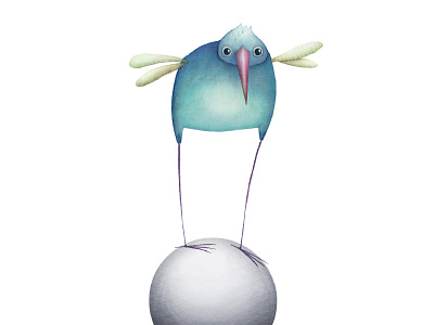 Bird animal ball bird character character design childrens creature illustration