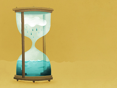 Time hourglass illustration kids peru philosophy poem poetry science time