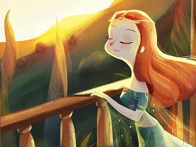Illustration_Princess illustration sunshine