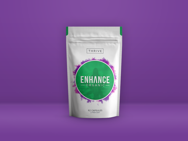 Thrive Enhance Packaging organic pouch supplement supplements green tea packaging