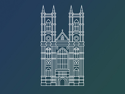 Westminster abbey abbey church illustration line art westminster abbey