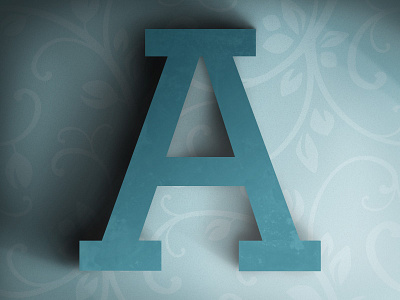 "A" Shadow Experiment a harsh letter light lighting pattern photoshop shadow texture