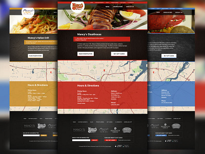 Restaurant Group Designs group italian map restaurant seafood site steak web website