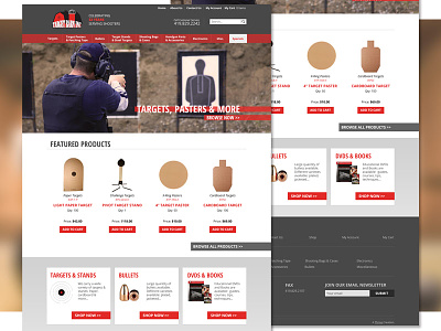 Target Barn Homepage bullets commerce design homepage site target barn targets warehouse web wholesale